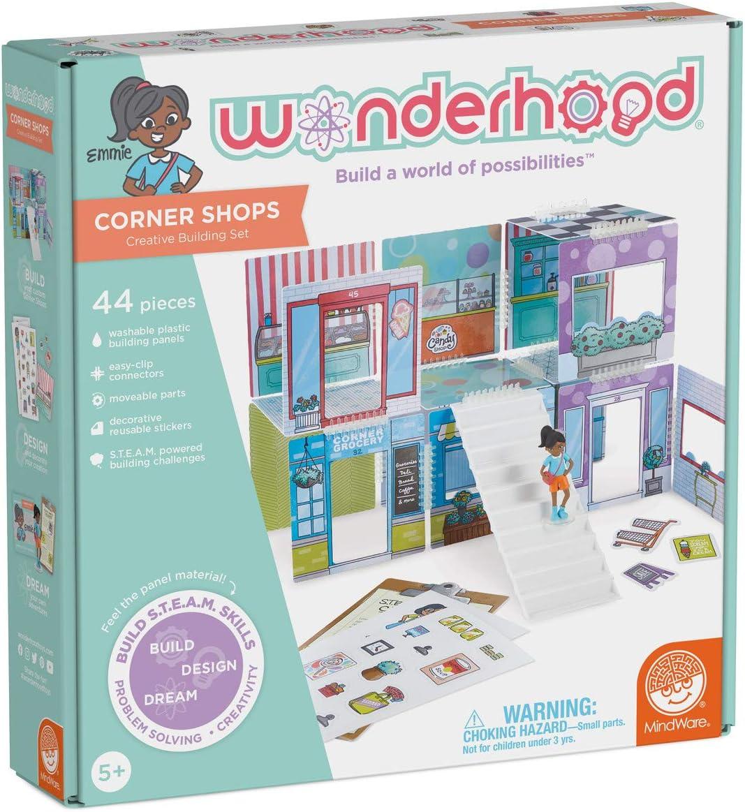 imageMindWare WONDERHOOD Village Set of 3 Dollhouse Building Sets and Character Figures