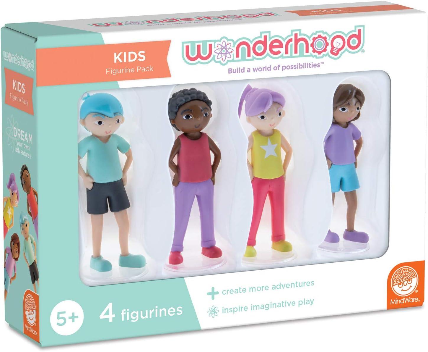 imageMindWare WONDERHOOD Village Set of 3 Dollhouse Building Sets and Character Figures