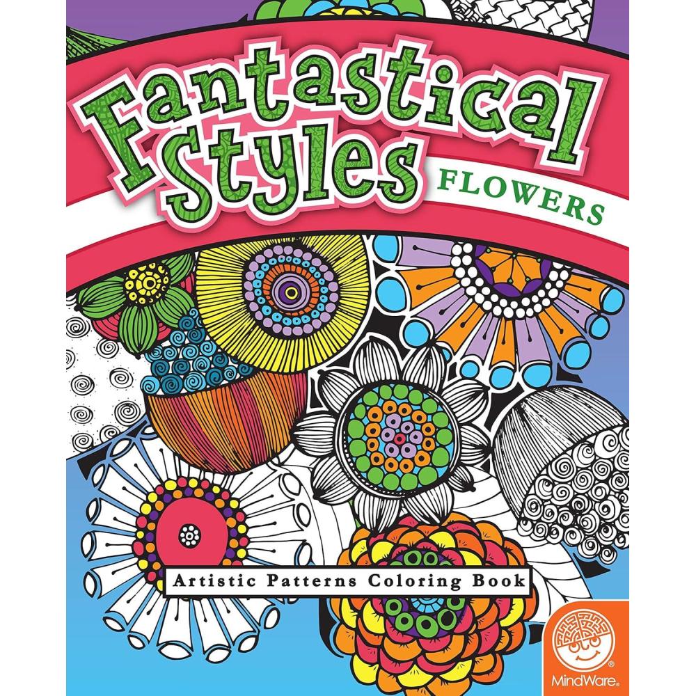 imageMindWare  Fantastical Flowers Coloring Book  Artistic Patterns  Teaches Creativity and Fosters Imagination