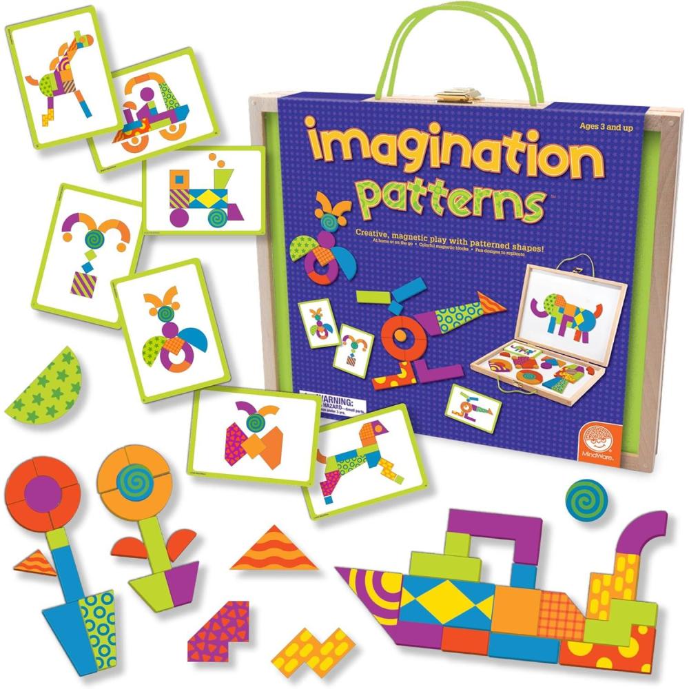 imageMindWare Imagination Patterns Creative Magnetic Play with Patterned Shapes