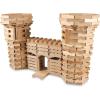 MindWare KEVA Structures 400 Plank Wooden Building Blocks Set – Includes 400 Pine KEVA Planks, Canvas Storage Bag and Full-Color Idea Book
