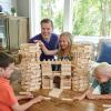 MindWare KEVA Structures 400 Plank Wooden Building Blocks Set – Includes 400 Pine KEVA Planks, Canvas Storage Bag and Full-Color Idea Book