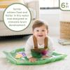 MindWare Sensory Sprouts Baby Water Mat, Inflatable Leaf-Shaped Tummy Time Play Mat with Floating Bugs for Sensory Play, Visual Tracking and Neck Strength Development for Babies 6 Months and Up