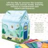MindWare Sensory Sprouts Tissue Scarf – Montessori Toys for Babies 6-12 Months – Soft Greenhouse-Shaped Tissue Box and 12 Sensory Scarves Featuring Different Textures