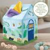 MindWare Sensory Sprouts Tissue Scarf – Montessori Toys for Babies 6-12 Months – Soft Greenhouse-Shaped Tissue Box and 12 Sensory Scarves Featuring Different Textures