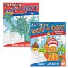 MindWare Extreme Dot to Dot Coloring Books Set of 2 – Includes Around The USA and Around The World Connect The Dots Books – Puzzles with 300 to 1400 Dots – Dot to Dot Books for Kids & Adults