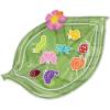 MindWare Sensory Sprouts Baby Water Mat, Inflatable Leaf-Shaped Tummy Time Play Mat with Floating Bugs for Sensory Play, Visual Tracking and Neck Strength Development for Babies 6 Months and Up
