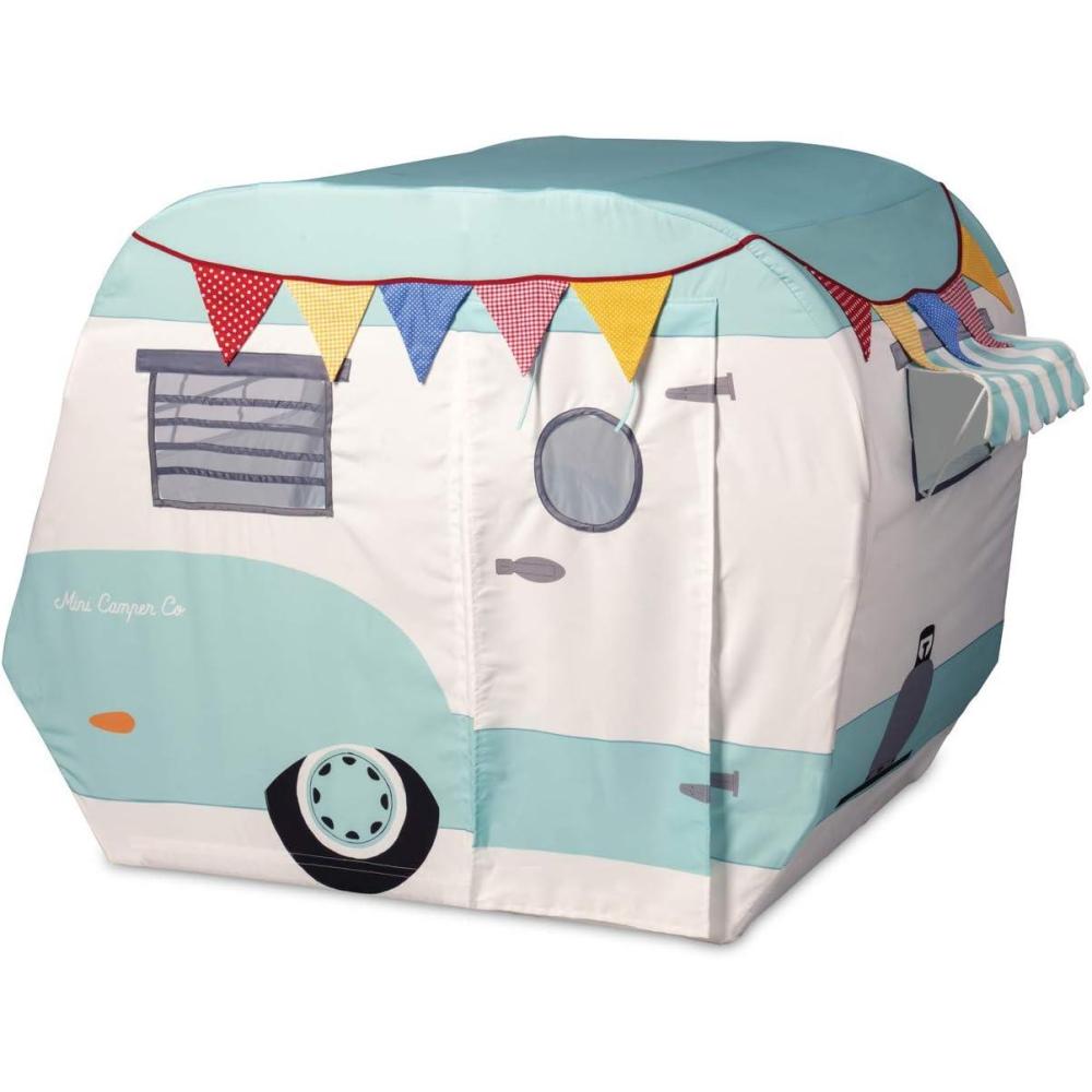 imageMindWare Camper Playhouse Pretend Indoor Fort for Kids 43 x 55 x 36 inch Play Set Made of Cotton Canvas Easy Assembly ampamp Simple to Clean