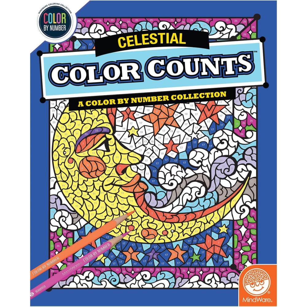 imageMindWare Color by Number Color Counts Celestial