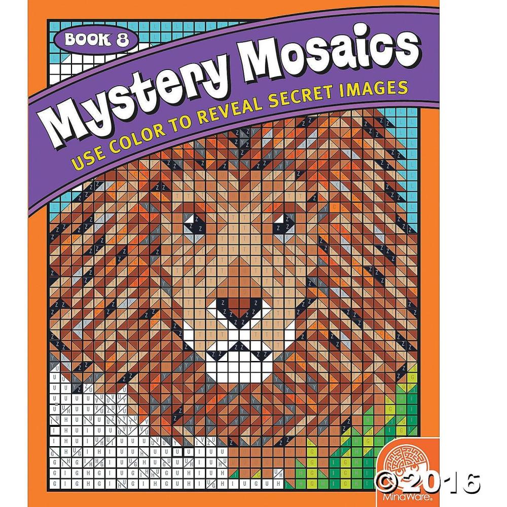 imageMindWare Color by Number Mystery Mosaics Book 1Book 8