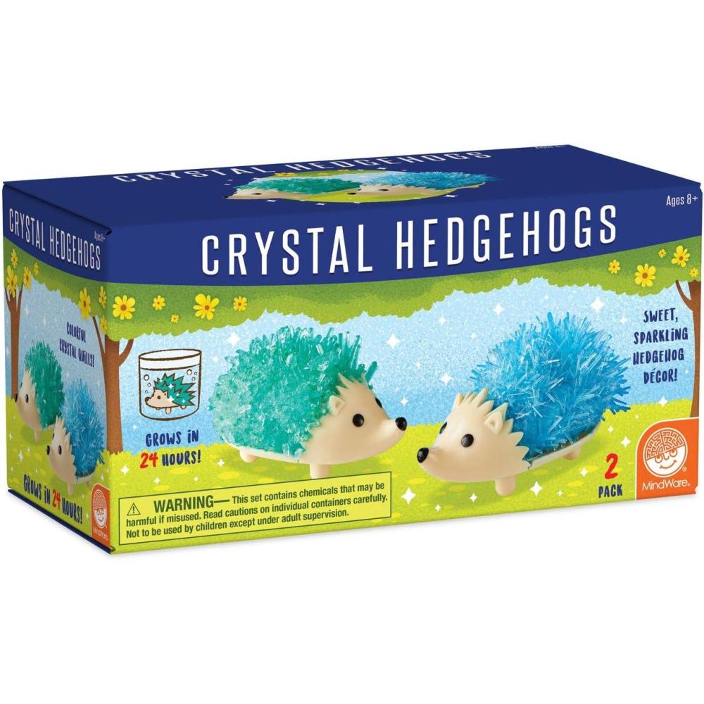 imageMindWare Crystal Growing Kits Hedgehog Cool Colors Grow Your Own Crystals Kit for Kids  Makes 2 HedgehogsHedgehog Cool Colors