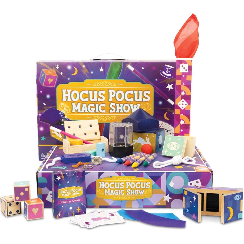 imageMindWare Hocus Pocus Magic Show Magician Kit  Exciting Magic Tricks for Kids with Over 25 Pieces and Instructional Videos