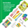 MindWare Best You Krafty Kitchen Breakfast Kit, Kids Cooking Set with Kid-Safe Knife and Tools, Hands-On Food Prep and Recipe Activities, Real Kitchen Learning for Kids Ages 7+