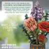 MindWare Bloomscapes Blossom Bouquet Wooden Flower Building Kit – Ages 8 and Up
