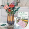 MindWare Bloomscapes Blossom Bouquet Wooden Flower Building Kit – Ages 8 and Up