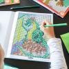 MindWare Color By Number Mystery Mosaics: Coloring Book 19 – Color by Number Book for Kids 6 and Up with 18 Perforated Pages of 18 Captivating Images Disguised as Numbered Squares