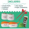 MindWare Foodie Fidgets Sushi Tray Set of Squishy Toys for Kids and Adults – Ages 5 and Up