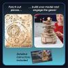 MindWare Gearjits: Solar System – Wooden 3D Building Puzzle for Teens & Adults – DIY Solar System Model – Fun for Parents Too! – Great STEAM Gifts for Ages 12+