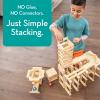 MindWare KEVA Contraptions, Wooden Blocks Building Set, Marble Run Kit, Includes 2 Balls – 200 Planks
