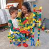 MindWare Marble Run and Add-on Set – 120+ Piece Building Set for Kids Plus Over 20 Marbles
