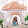 MindWare Mushroom Playhouse Tent – Kids Indoor Tent, Reading Corner, Kids Playroom or Classroom Furniture – Gnomes and Fairy Toddler Playhouse & Sleepover Tent – Over 5 Feet Tall – Ages 3+