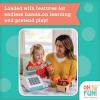 MindWare Oh So Fun! Cash Register with Double-Sided Teach and Talk Design, Scanner, Large Drawer & Play Money Accessories for Kids & Toddlers