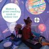 MindWare Oh So Fun! Deluxe Glow-in-The-Dark Space Fort – Glow Fort for Kids & Teens Ages 3 & Up