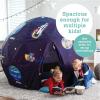 MindWare Oh So Fun! Deluxe Glow-in-The-Dark Space Fort – Glow Fort for Kids & Teens Ages 3 & Up
