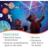 MindWare Oh So Fun! Deluxe Glow-in-The-Dark Space Fort – Glow Fort for Kids & Teens Ages 3 & Up