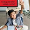 MindWare Perplexors Expert Level Logic Puzzle Book – Deductive Reasoning Puzzles for Kids and Adults, Grades 9-12, 46 Puzzles with Solutions