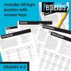 MindWare Perplexors: Level A Math Games Book – Encourages Deductive Reasoning with Logic Puzzles for Kids and Math Puzzles for Kids Ages 9-12 – Reproducible for Single-Classroom Use – Ages 9 and Up