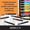 MindWare Perplexors Puzzle Collection Set – 6 Logic Puzzle Books for Grades 3-12