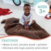 Oh So Fun! Bear Sleeping Bag – Kids’ Sleeping Bags for Ages 3 & Up