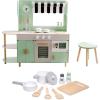 MindWare Play Kitchen Café – Unique 2-in-1 Playset Features Kitchen on One Side and Café on The Other – Pretend Play for Kids Ages 3 & Up – Includes Basic Kitchen Tools