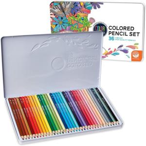 MindWare Color by Number Colored Pencils for Kids & Adults – Great as Drawing Pencils or Classroom Supplies – Set of 36 Coloring Pencils in a Durable Tin Storage Container – Ages 5 and Up(1 Count (Pack of 36))