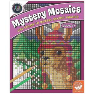 MindWare Color-by-Number Mystery Mosaics: Book 17 – Activity Coloring Book for Kids, Teens & Adults – Fun Challenge with 18 Mosaic Puzzles – Engaging Quiet time workbook for Boys & Girls