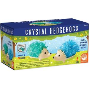 MindWare Crystal Growing Kits (Hedgehog Cool Colors) Grow Your Own Crystals Kit for Kids – Makes 2 Hedgehogs(Hedgehog Cool Colors)