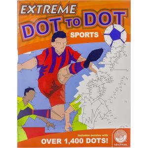 MindWare Extreme Dot to Dot Coloring Sports – Connect-The-Dots Puzzle Book for Kids and Adults, Ages 8 and Up