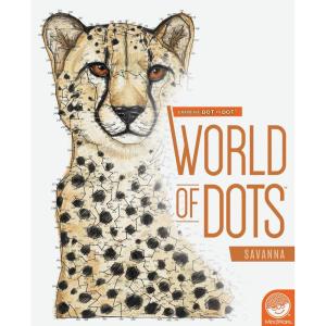 MindWare Extreme Dot to Dot World of Dots Savannah – Connect-The-Dots Coloring Book for Kids and Adults, 32 Animal Puzzles, Ages 8 and Up