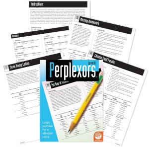 MindWare Perplexors: Level A Math Games Book – Encourages Deductive Reasoning with Logic Puzzles for Kids and Math Puzzles for Kids Ages 9-12 – Reproducible for Single-Classroom Use – Ages 9 and Up