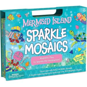 Peaceable Kingdom Mermaid Island Sparkle Mosaics, Magnet Design Mosaic