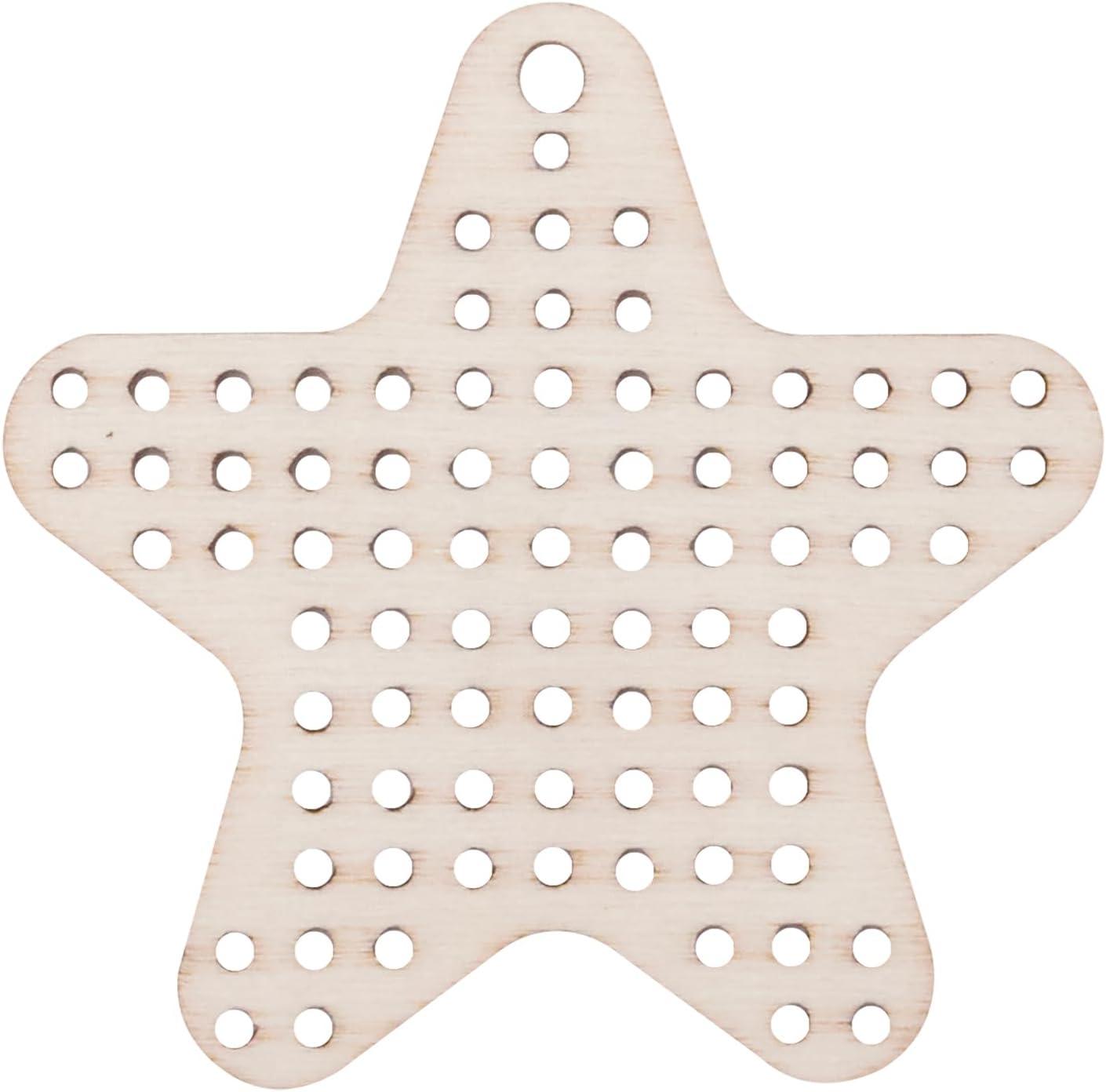 imageMindWare 12 Days Of Cross Stitch Ornaments Advent Calendar Wooden Christmas Ornament Craft Kit With Daily Stitch Projects Embroidery Floss Needles Bells Kids Age 8 Holiday Countdown Activity