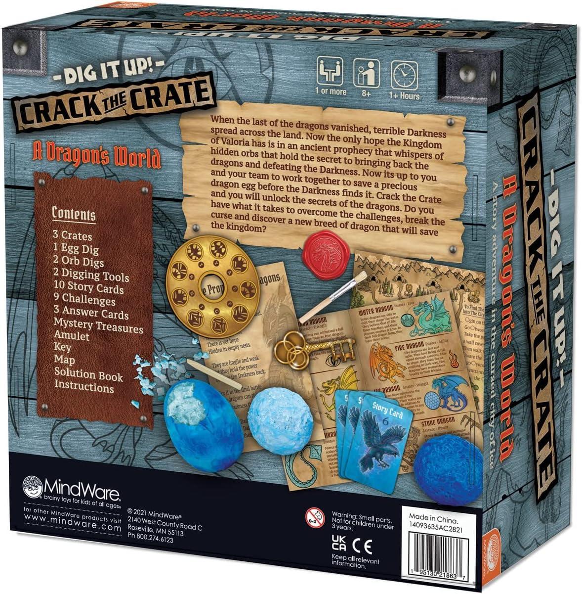 imageMindWare Dig It Up Crack The Crate Board Game for 1 or More Players Bring The Thrill of Escape Rooms Home for Adults ampamp Kids 8 ampamp Up