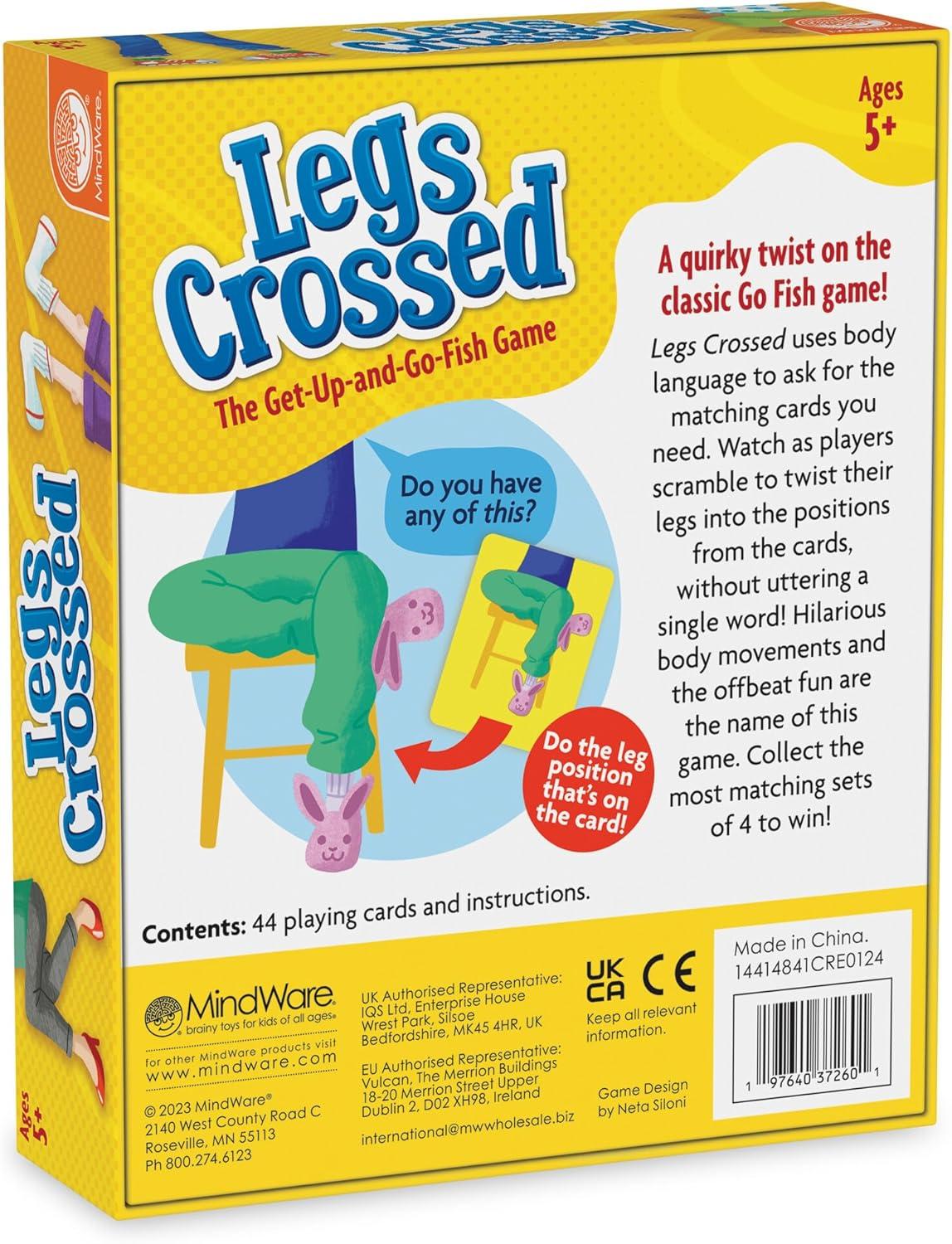 imageMindWare Legs Crossed The Silly GetUp ampamp GoFish Card Game for Kids ampamp Adults