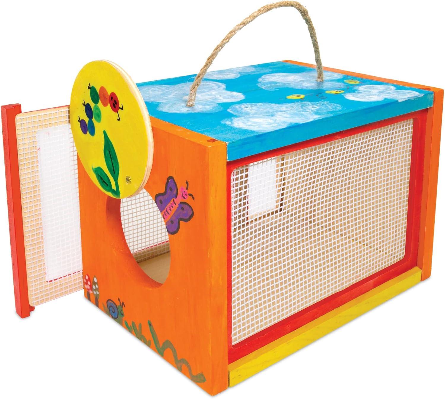 imageMindWare Make Your Own Bug Catcher Kit for Kids Includes 12 Paint Colors Glue 3 Brushes ampamp Guidebook DIY Craft for Kids Ages 5