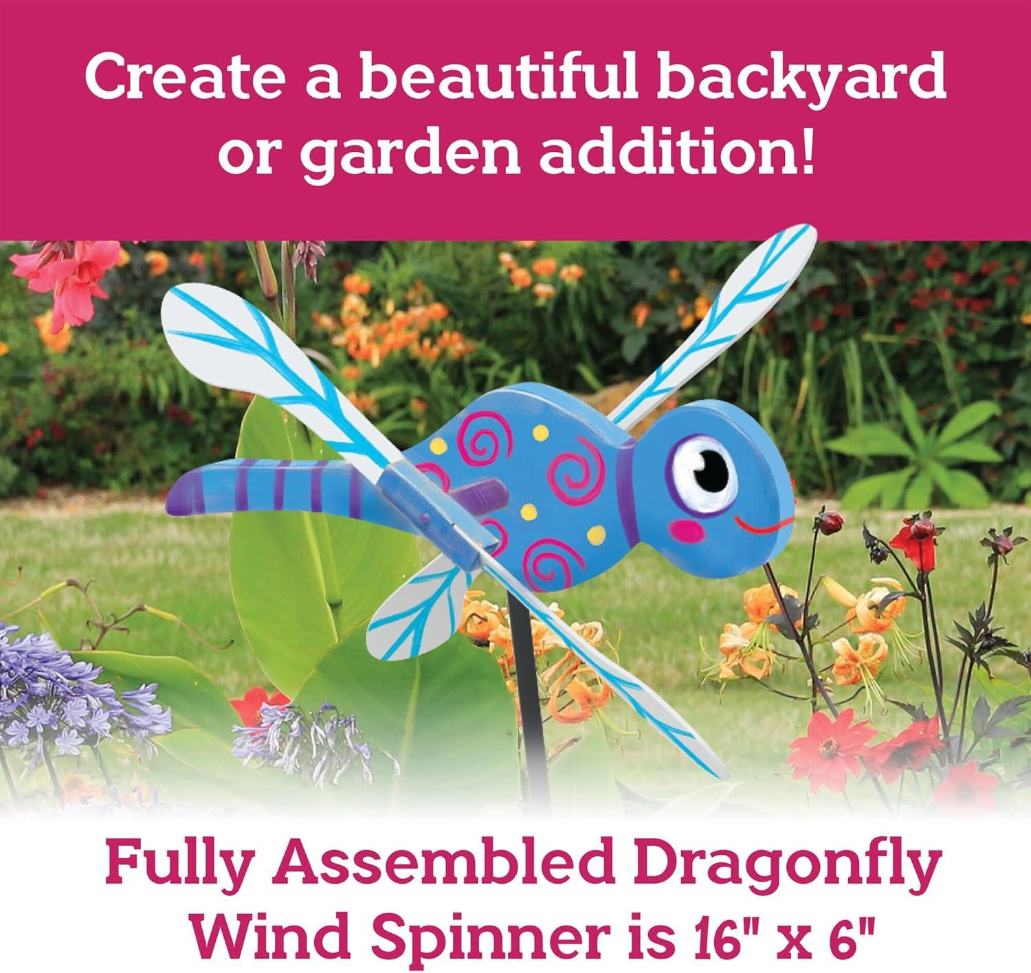 imageMindWare Make Your Own Dragonfly Wind Spinner Wood Craft Kit Build ampamp Decorate for Ages 8 ampamp Up