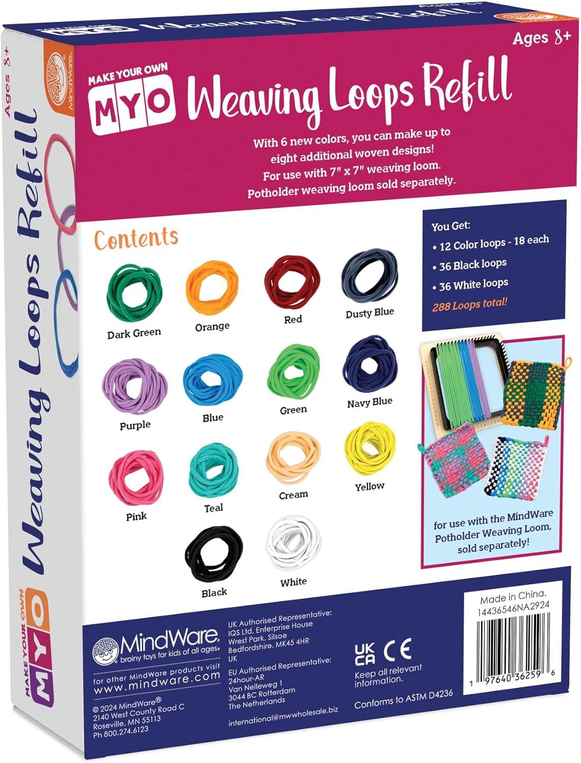 imageMindWare Make Your Own Weaving Loops Refill Kit Ages 8 and up