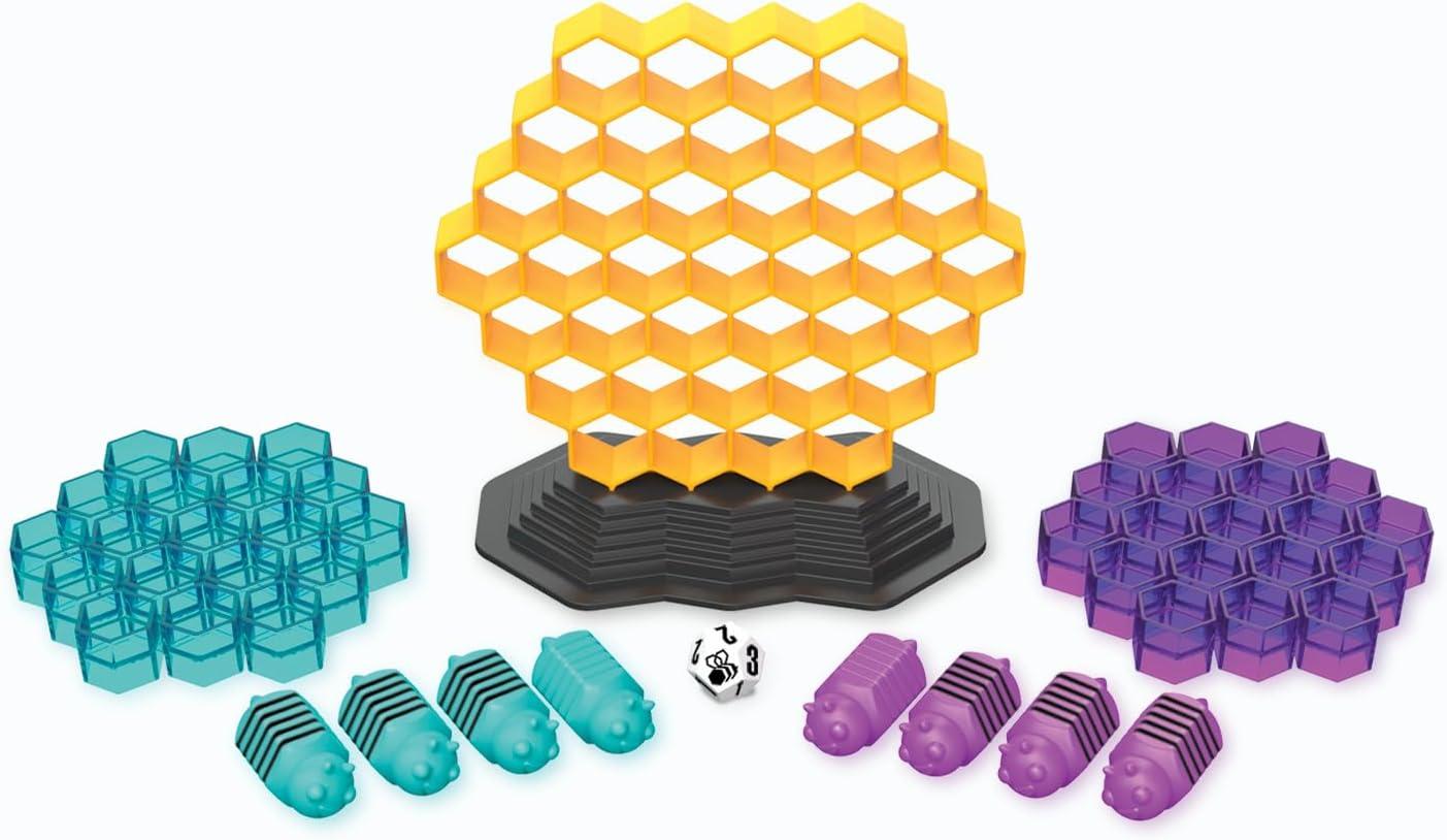 imageMindWare Queen Swarm Strategic Hive Domination Game for Kids ampamp Families DiceRolling Area Control Board Game Ages 6 2 Players