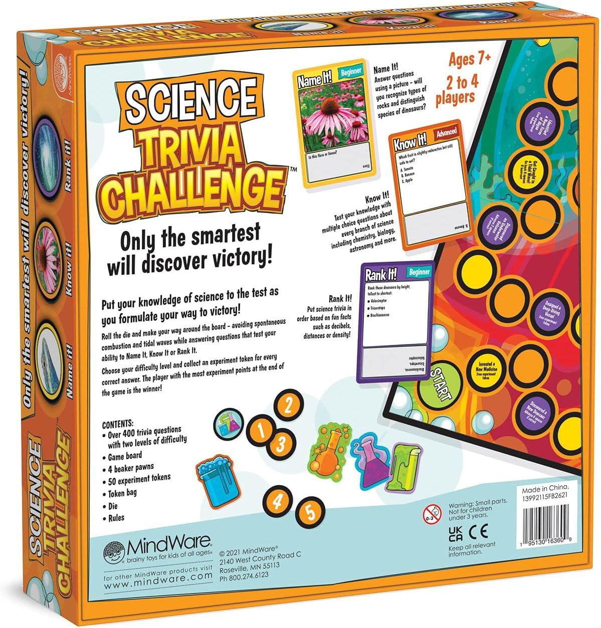imageMindWare Science Trivia Challenge Game Educational ampamp Fun Game for Families ampamp Kids Ages 7 ampamp Up