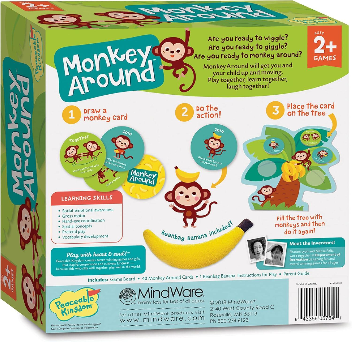 imagePeaceable Kingdom Monkey Around First Game for Toddlers Interactive play with Parent Ages 2